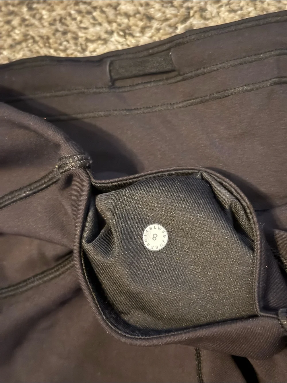 lululemon athletica Black Workout Leggings with Discreet Pocket - Picture 2 of 5